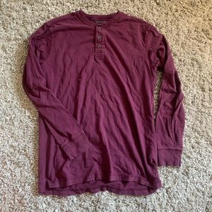 Maroon Long Sleeve Tee